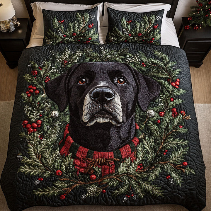 Set di Biancheria da Letto con Motivo Retriever Frosted Friend in 3 Pezzi