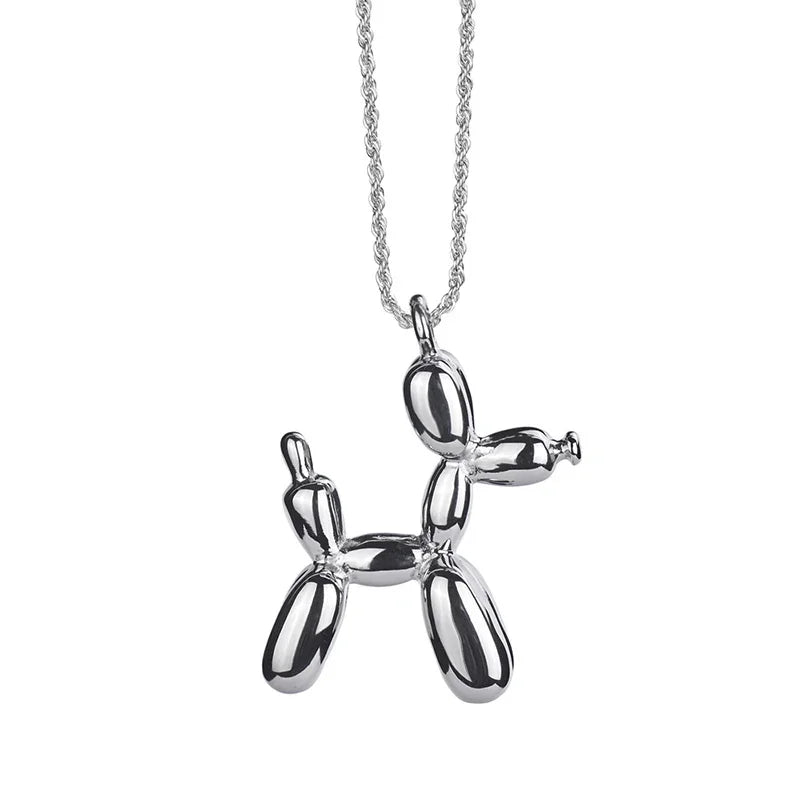 Collana Cane Palloncino – Collana Giocosa da Donna con Pendente Animale in Stile Oro