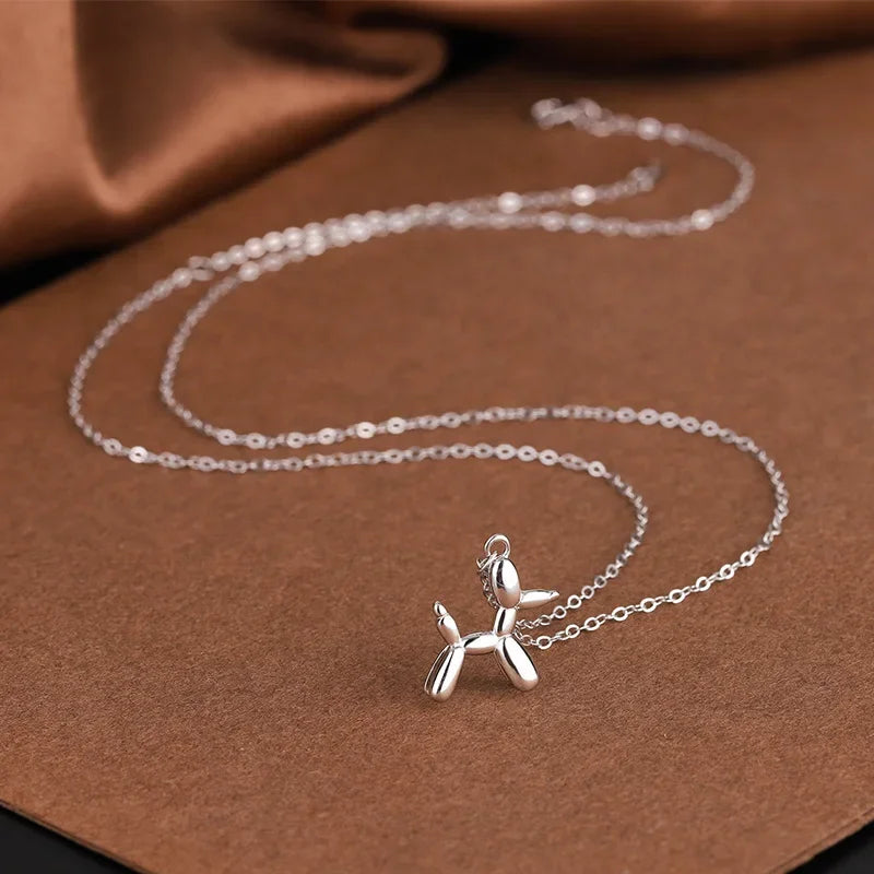 Collana Cane Palloncino – Collana Giocosa da Donna con Pendente Animale in Stile Oro