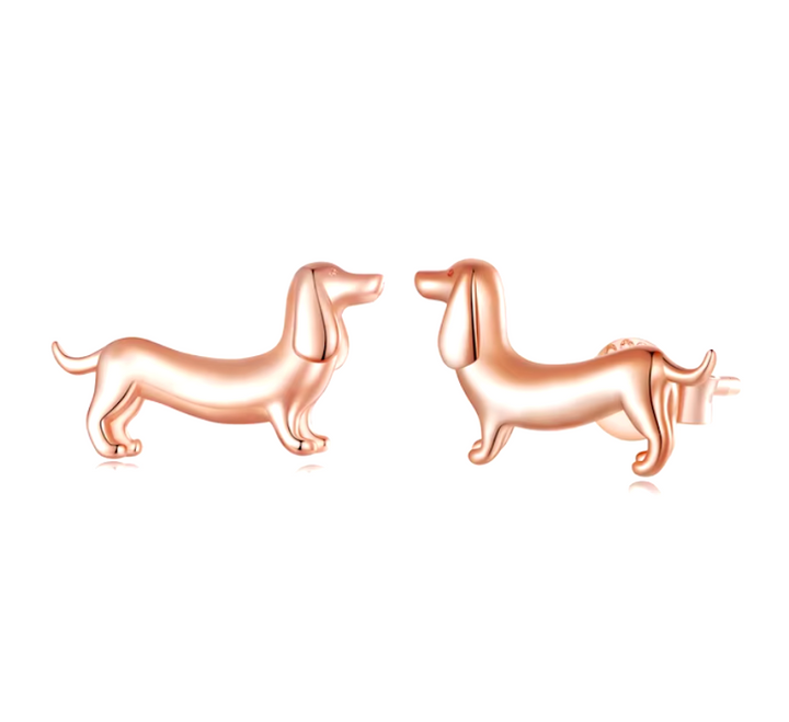 Orecchini Dachshund Argento