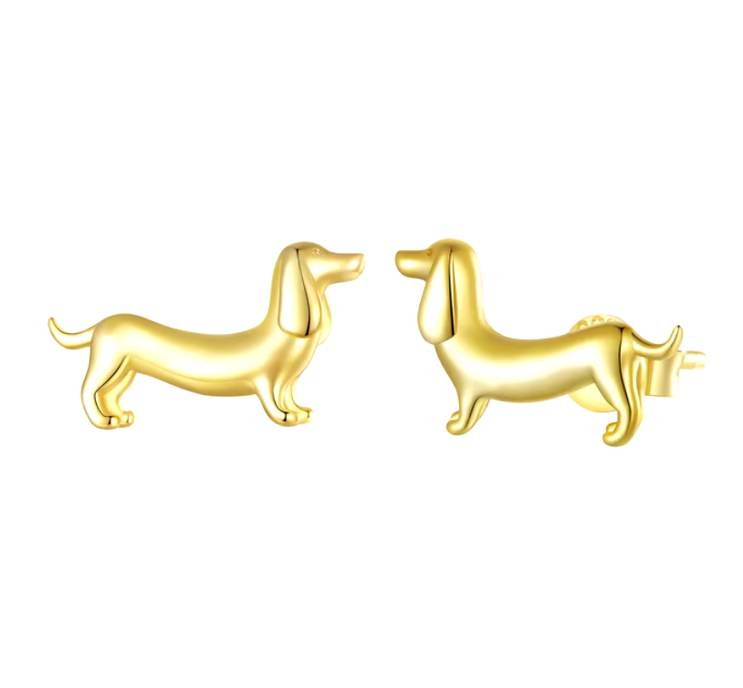 Orecchini Dachshund Argento