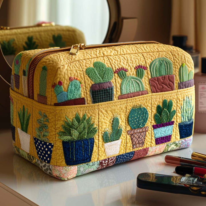 Borsa per Trucco Trapuntata al Sole