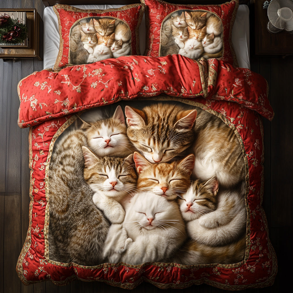 Set di Biancheria da Letto 3 Pezzi Whiskers and Dreams
