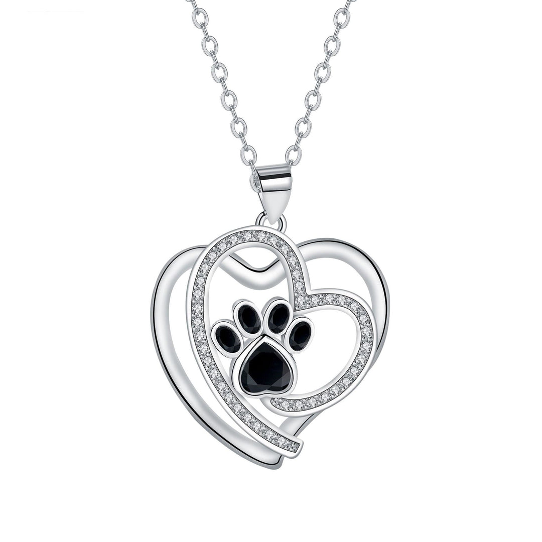 Collana a Zampa in Argento con Zirconia