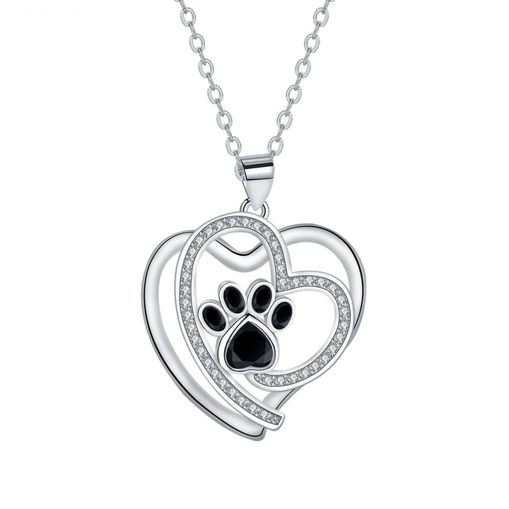 Collana a Zampa in Argento con Zirconia