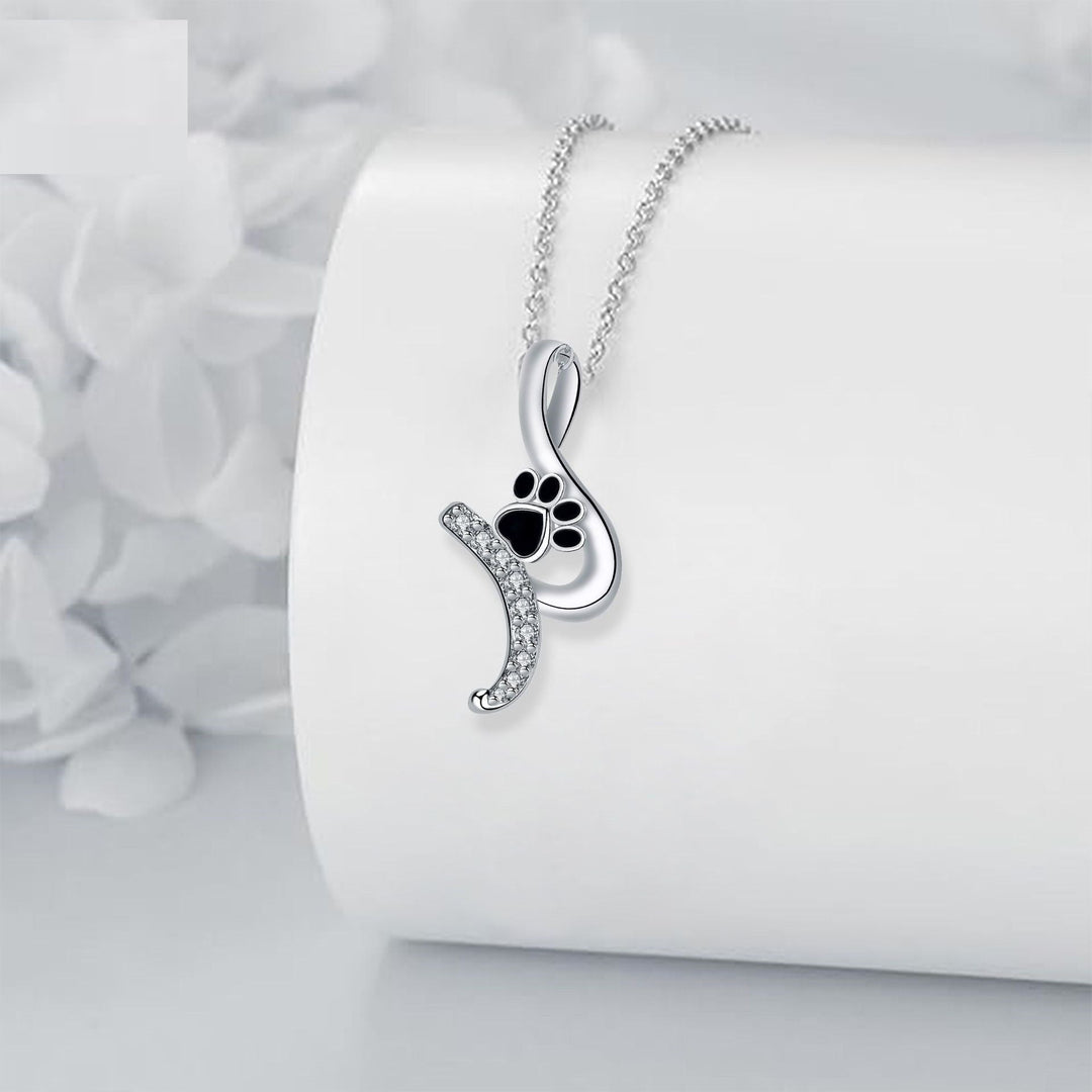 Collana con Ciondolo a Zampa 'Amico Fedele'
