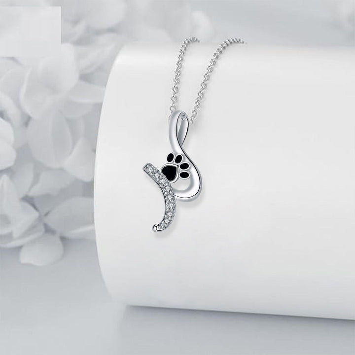 Collana con Ciondolo a Zampa 'Amico Fedele'