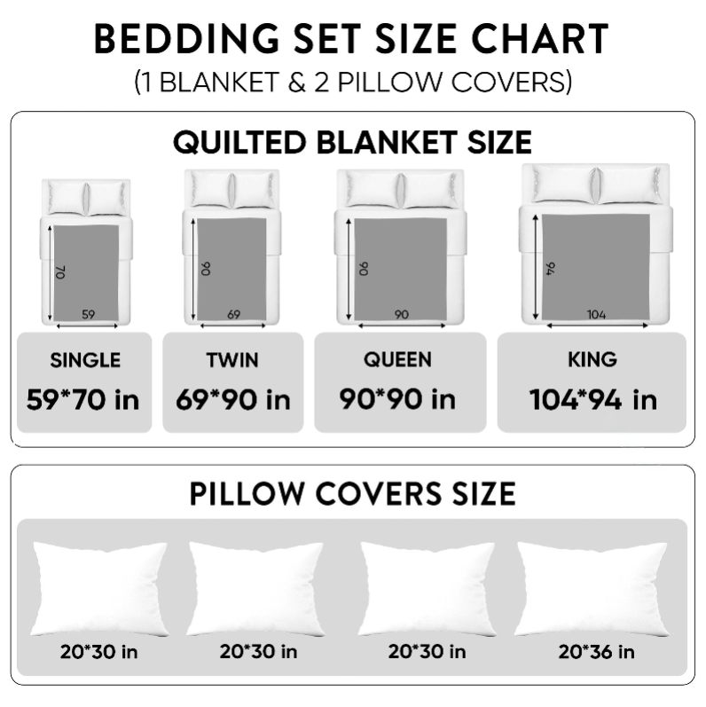 Set di Biancheria da Letto 3 Pezzi Pine Serenity