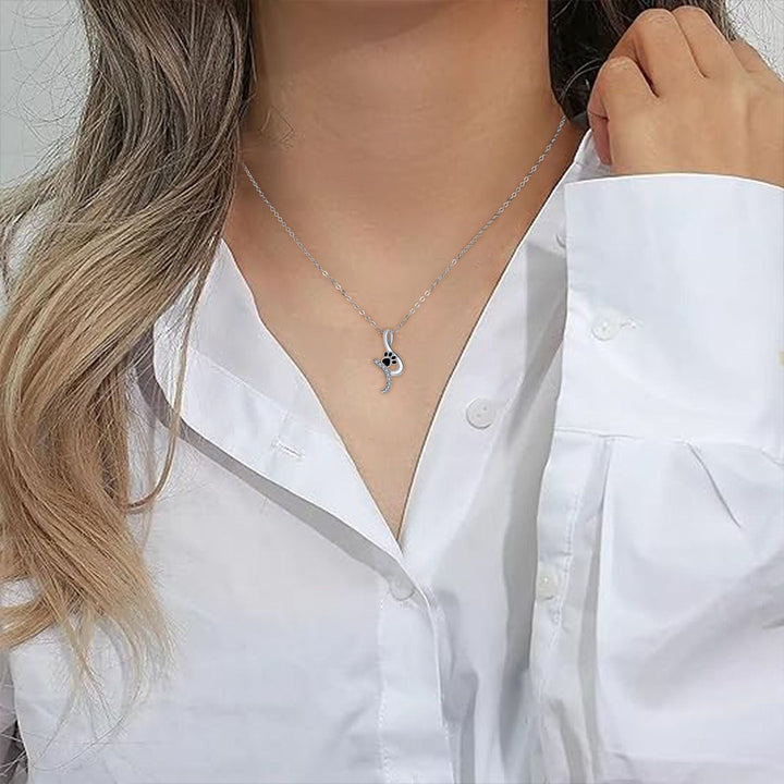 Collana con Ciondolo a Zampa 'Amico Fedele'