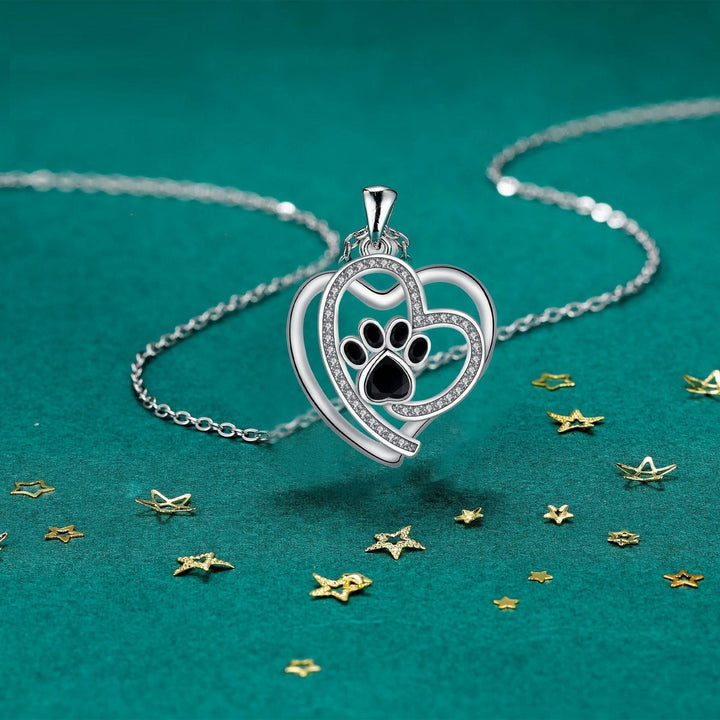 Collana a Zampa in Argento con Zirconia