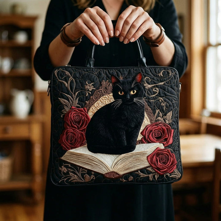 Borsa Tote Trapuntata con Design Paws Scuri
