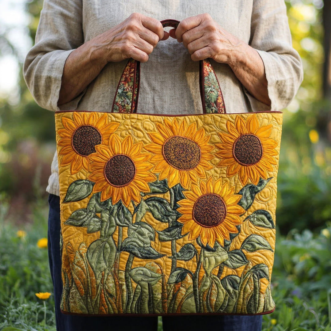 Borsa Tote Trapuntata Girasole Senza Tempo