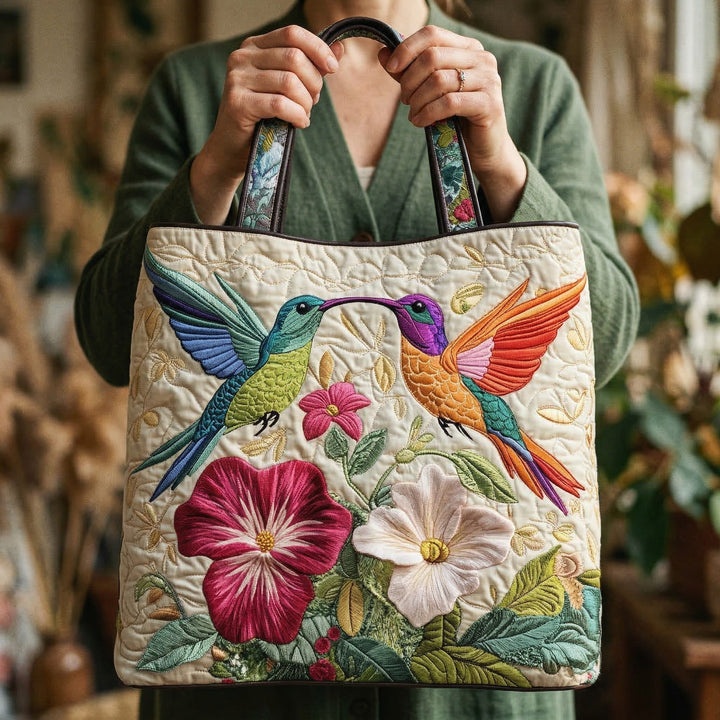 Borsa a Spalla Trapuntata Colibrì