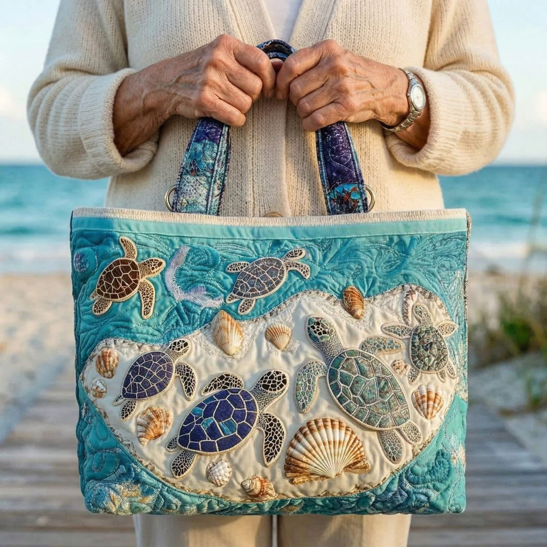 Borsa a Spalla Artigianale Turtle Embrace