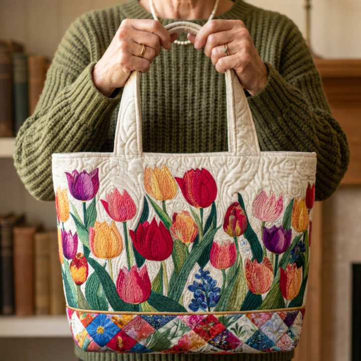Sylvia – Borsa imbottita con tulipani