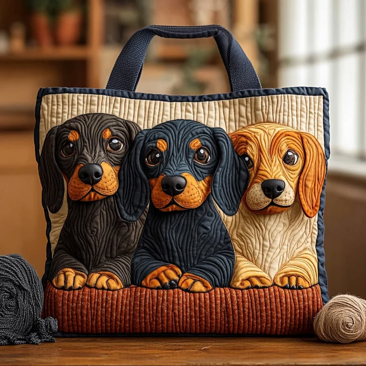 Anita – Borsa imbottita con motivo di cane